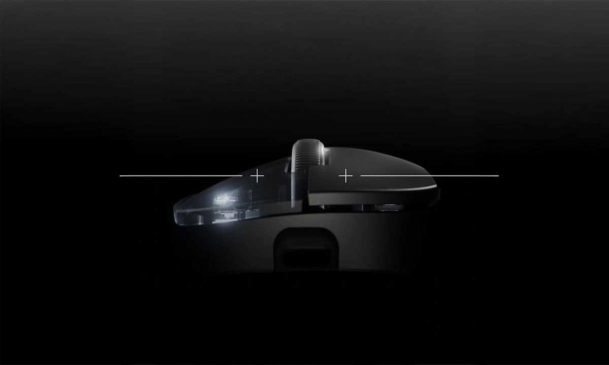 Logitech G PRO X Superlight 2 draadloze gaming muis met HERO 2 sensor, zwart, ontworpen voor precisie en snelheid.