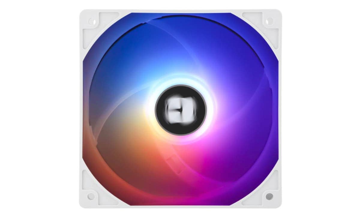 ARBG-luchtkoeler met wit ontwerp en verlichte fan voor AMD.