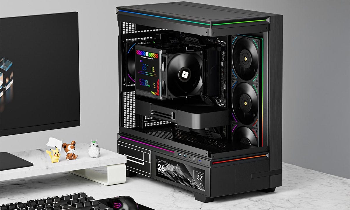 Hoogwaardige luchtkoeler Thermalright Peerless Assassin 140 in zwart voor optimale CPU-koeling, compatibel met Intel en AMD systemen, ideaal voor gaming en high-performance PC's.