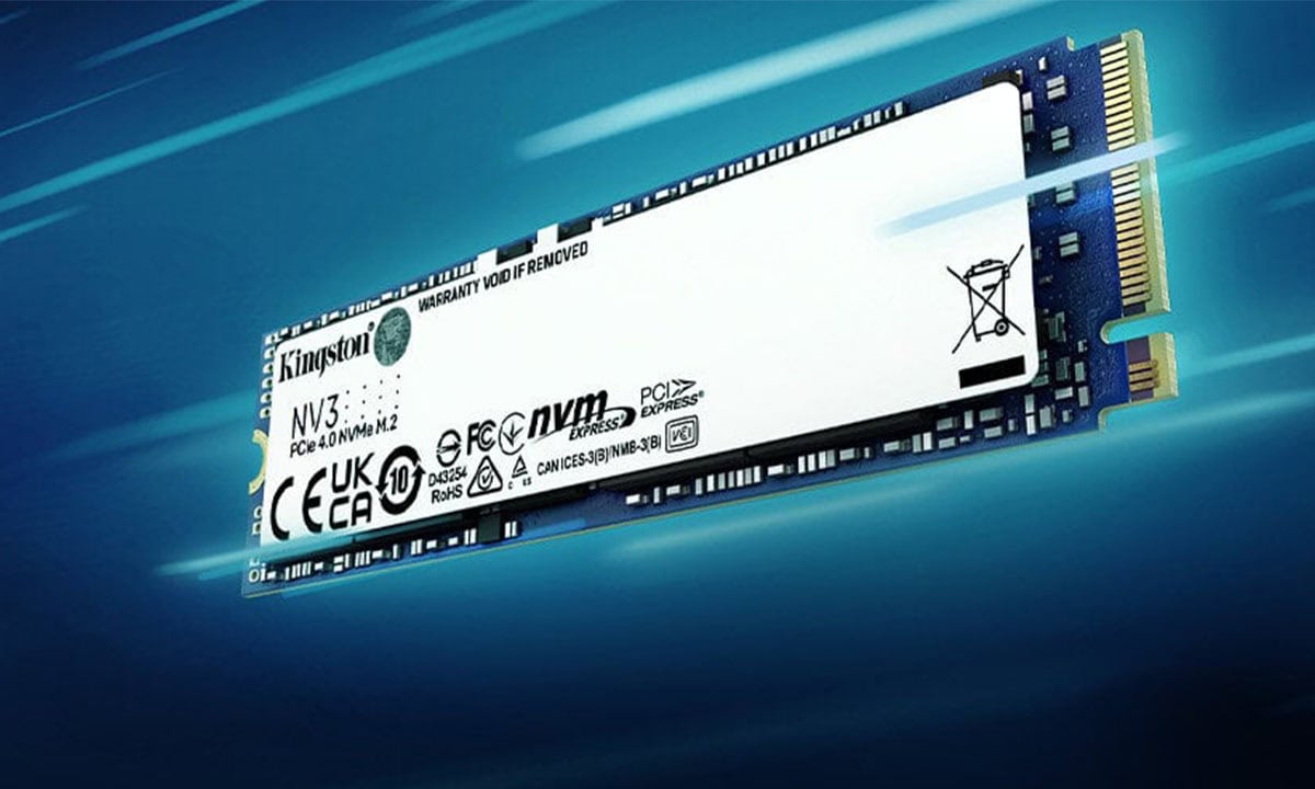 Kingston NV3 2TB NVMe PCIe 4.0 SSD voor snelle gegevensoverdracht en opslag, ideaal voor gaming en high-performance computers.