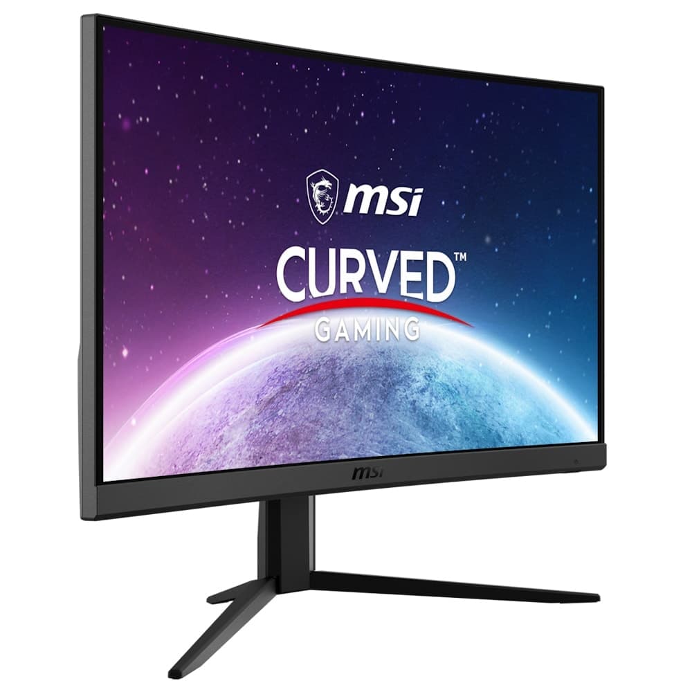 MSI G24C4 23.6 inch curved gaming monitor met 180Hz verversingssnelheid en 1ms responstijd, ideaal voor competitief gamen en scherpe beelden.